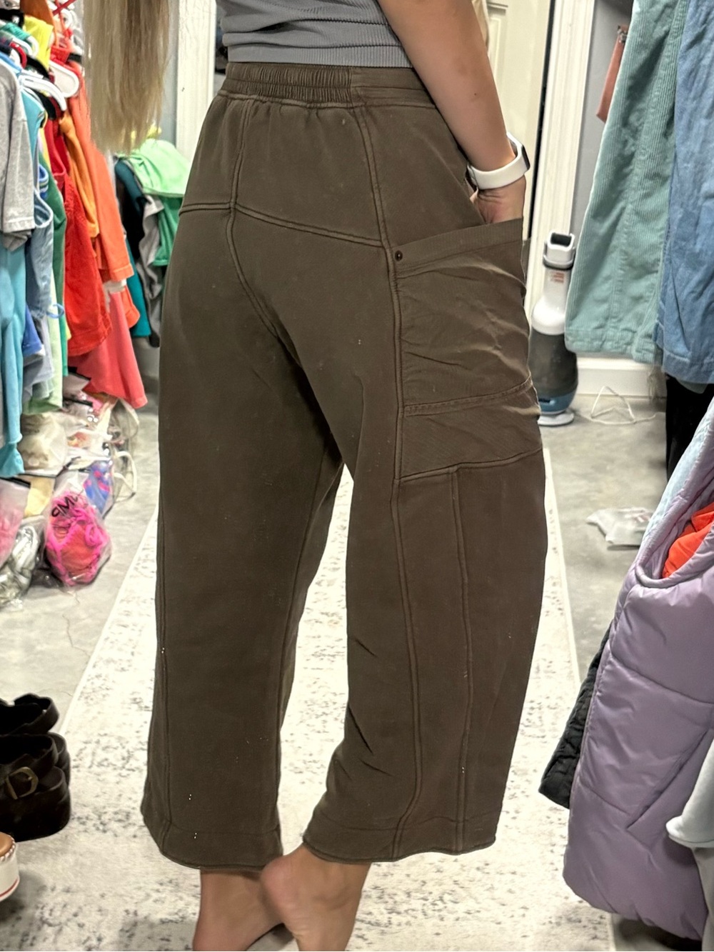 Free People We The Free Jet Set Knit Pull-On Pants - Picture 5 of 8